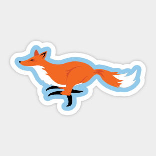 Running Fox Sticker